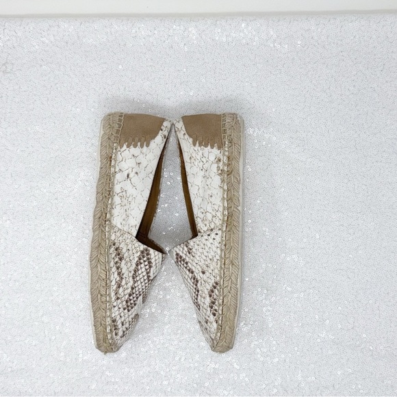 Franco Sarto Espadrille Kenna Snakeskin Espadrille Flats size 7.5W - Picture 6 of 14